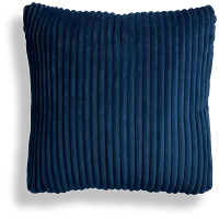 Charlie Dark Blue Square 20" Accent Pillow