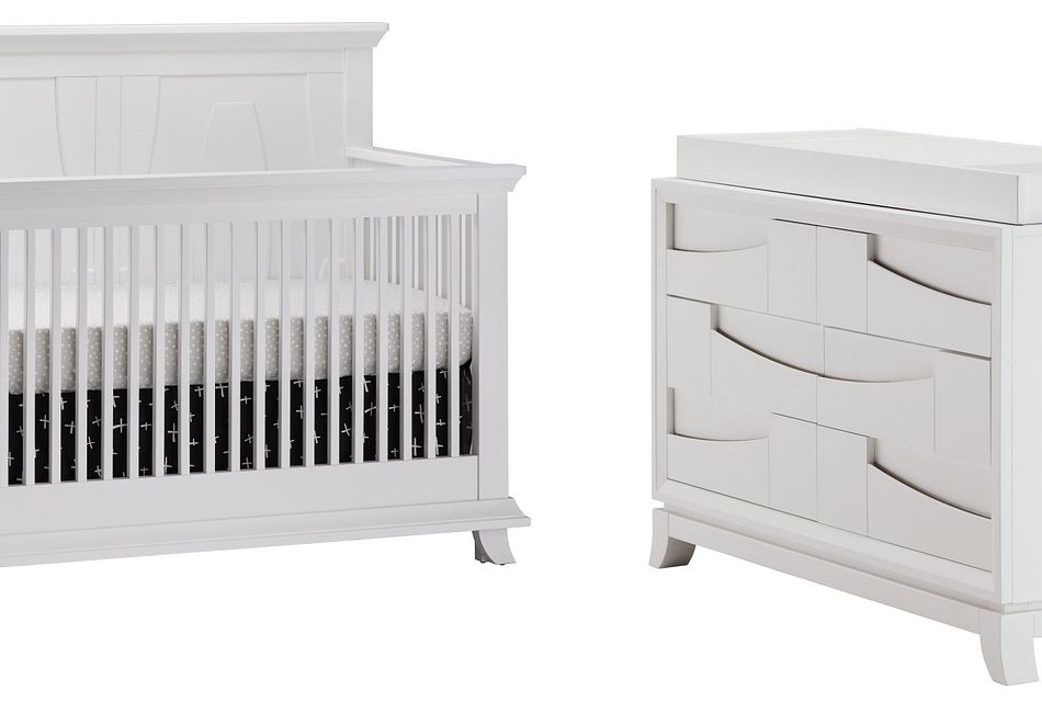 white small crib