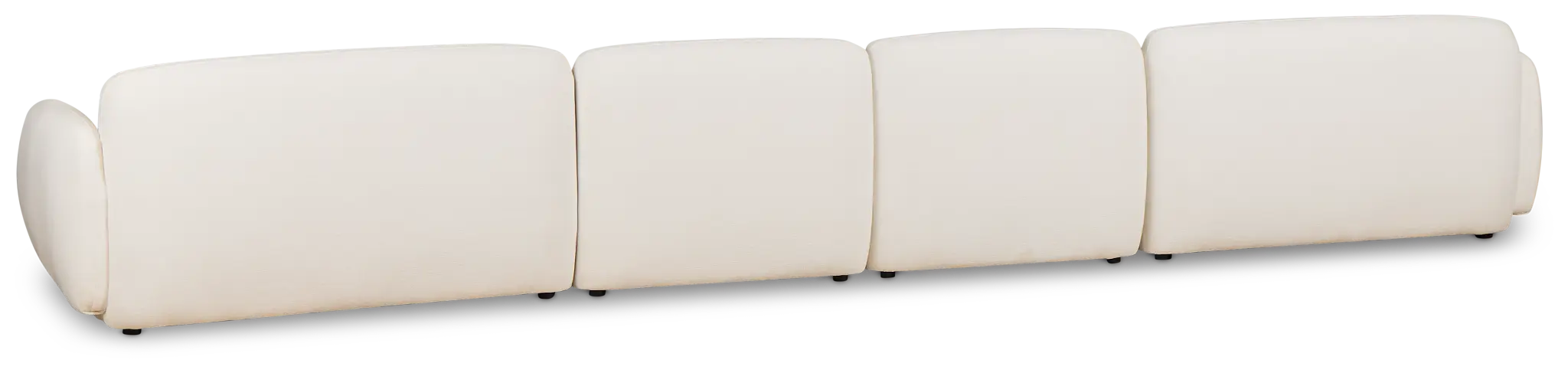 Halsey White Fabric Dual Cuddler Sectional Halsey White Fabric Dual Cuddler Sectional
