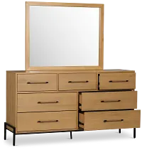 Highland Light Tone Dresser & Mirror