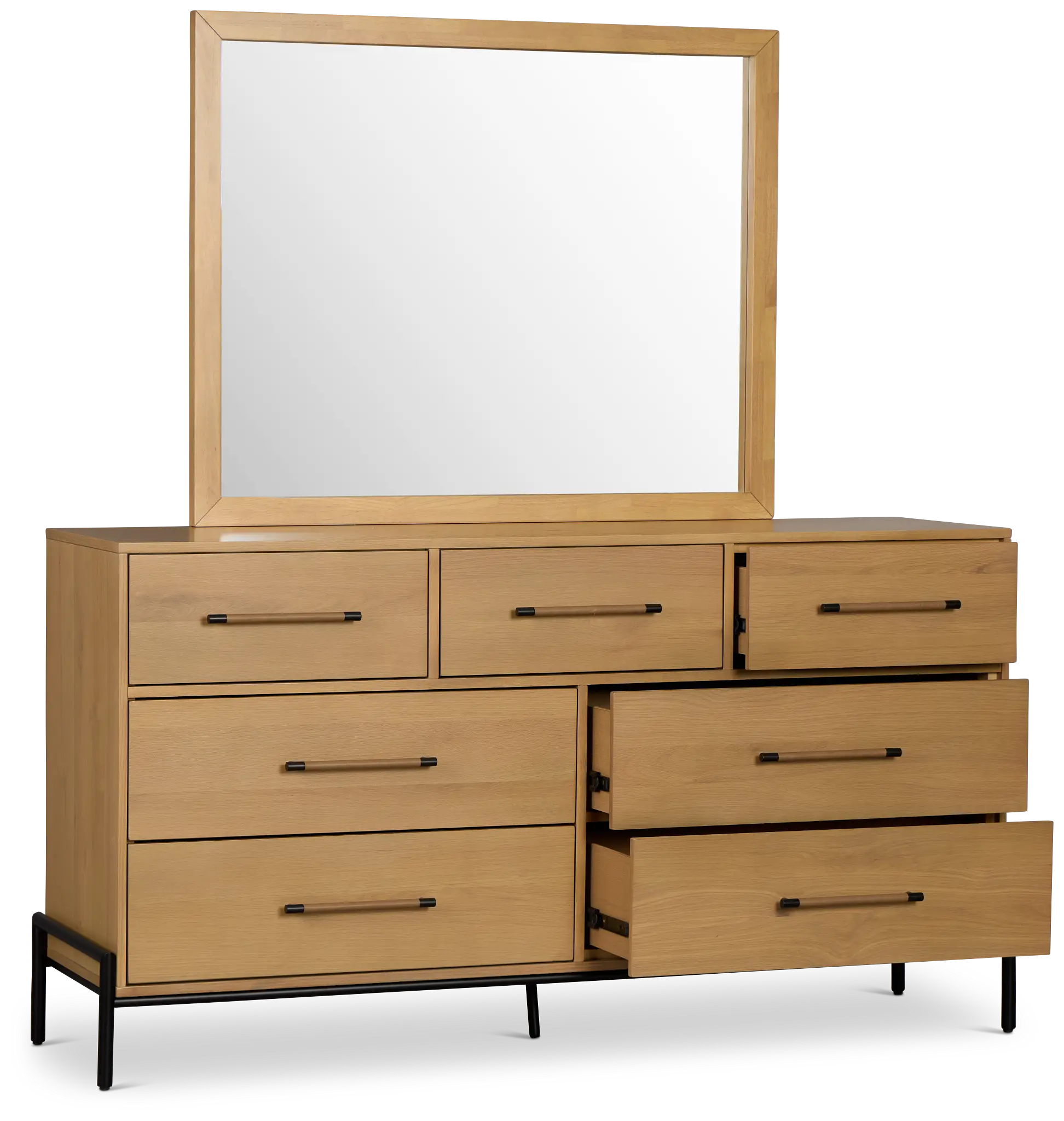 Highland Light Tone Dresser & Mirror Highland Light Tone Dresser & Mirror