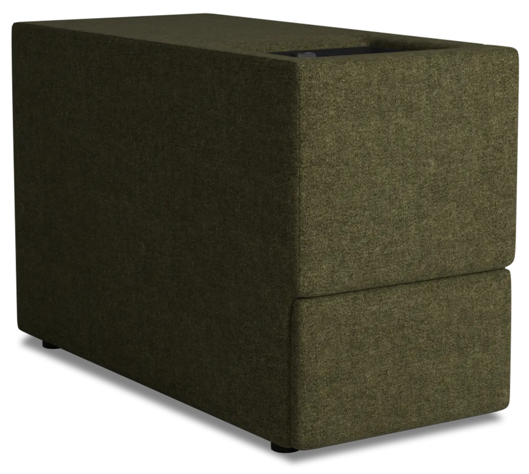 Citymod Green Fabric Itable Media Console With Storage Drawer