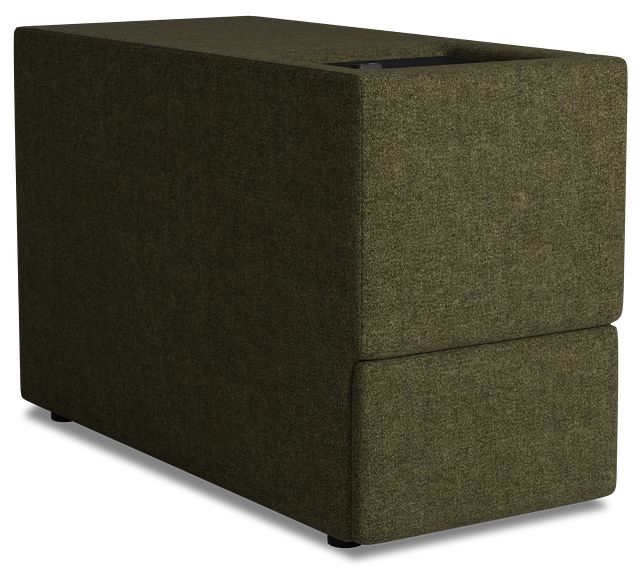 Citymod Green Fabric Itable Media Console With Storage Drawer