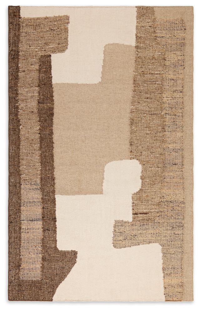 Silis Brown 5x8 Area Rug