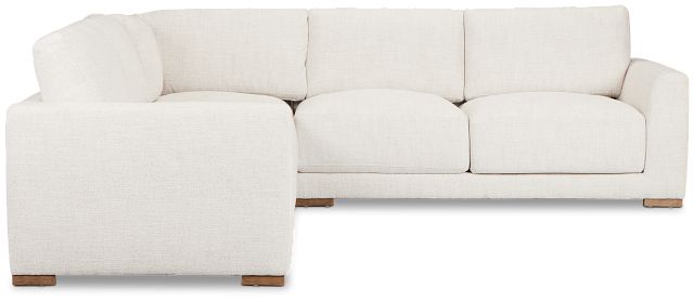 Maeve Light Beige Fabric Small Two-arm Sectional