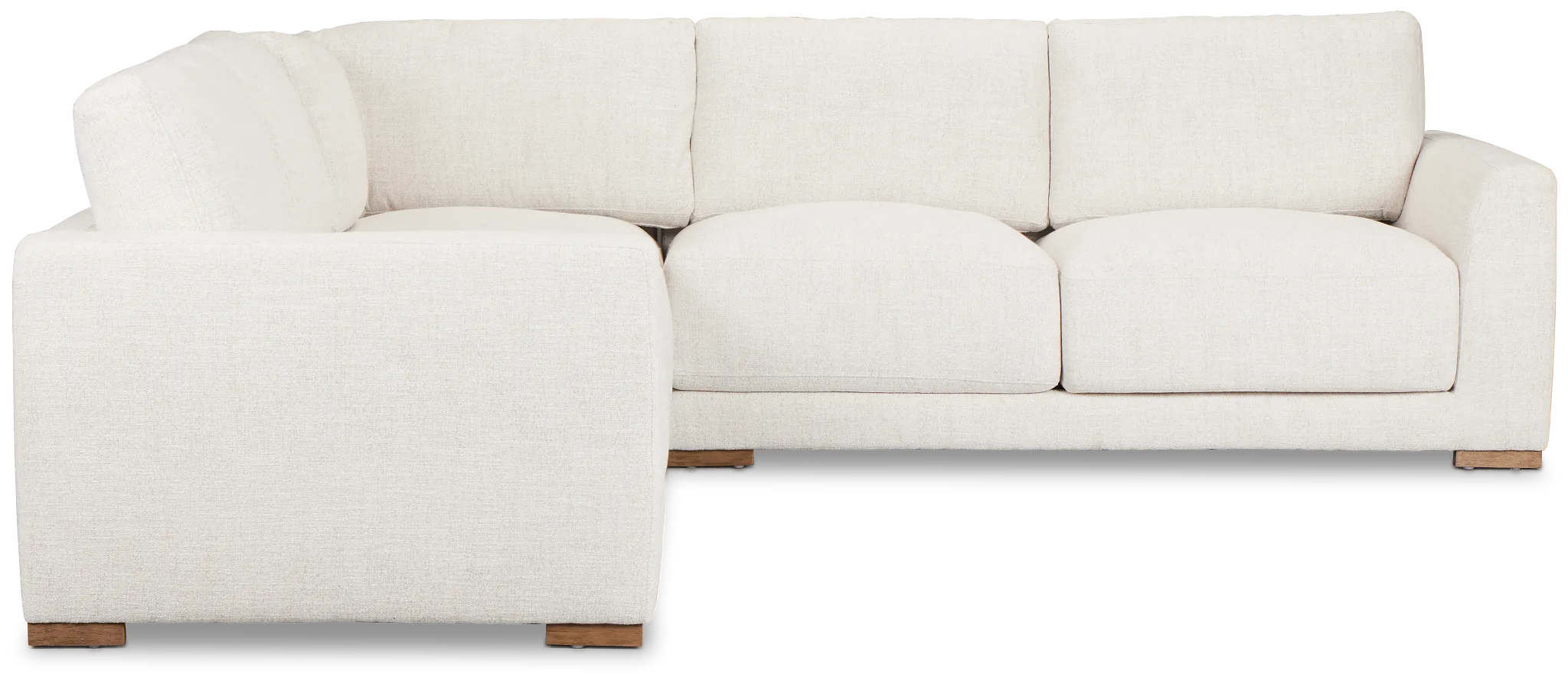Maeve Light Beige Fabric Small Two-arm Sectional