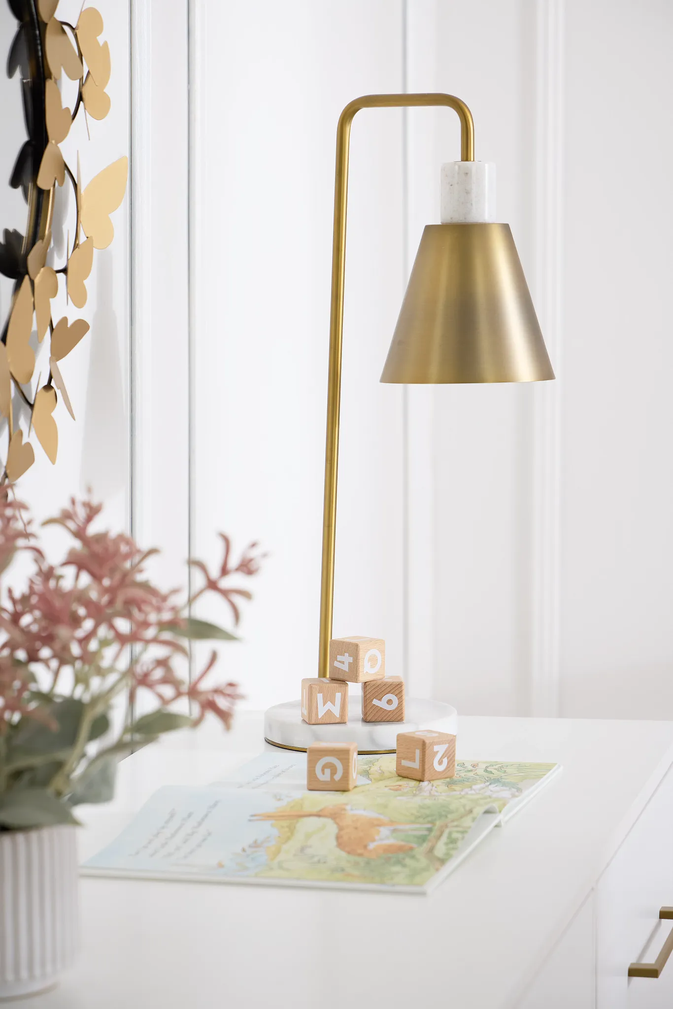 Alessi Gold Marble Table Lamp