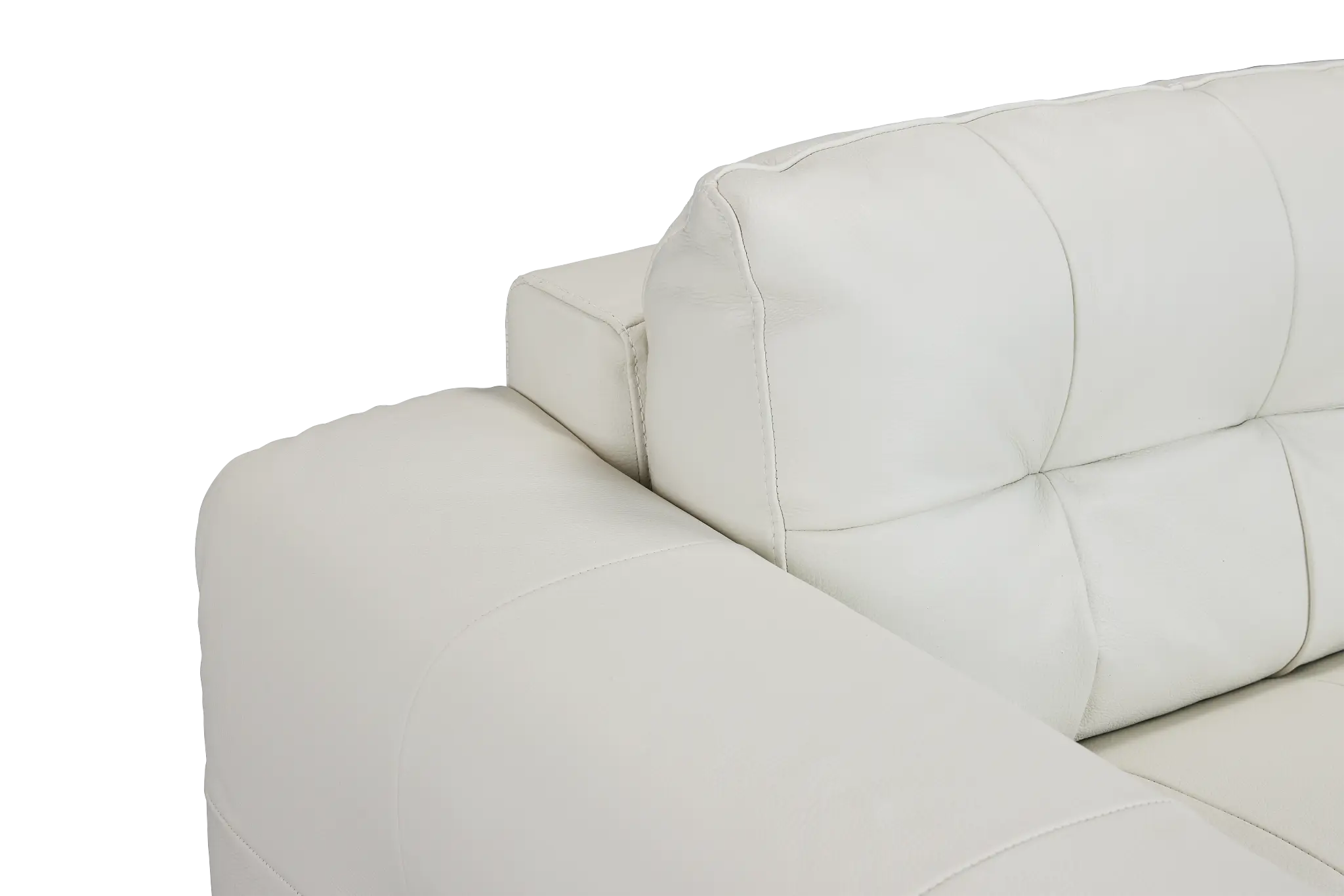 Rowan Light Beige Leather Small Two-arm Sectional Rowan Light Beige Leather Small Two-arm Sectional