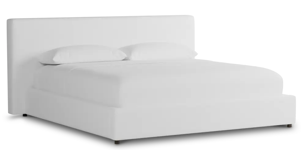 Grayton Suave White 44" Upholstered Platform Bed Grayton Suave White 44" Upholstered Platform Bed