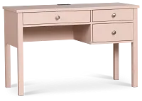 Charleston Pink 3-drawer Desk