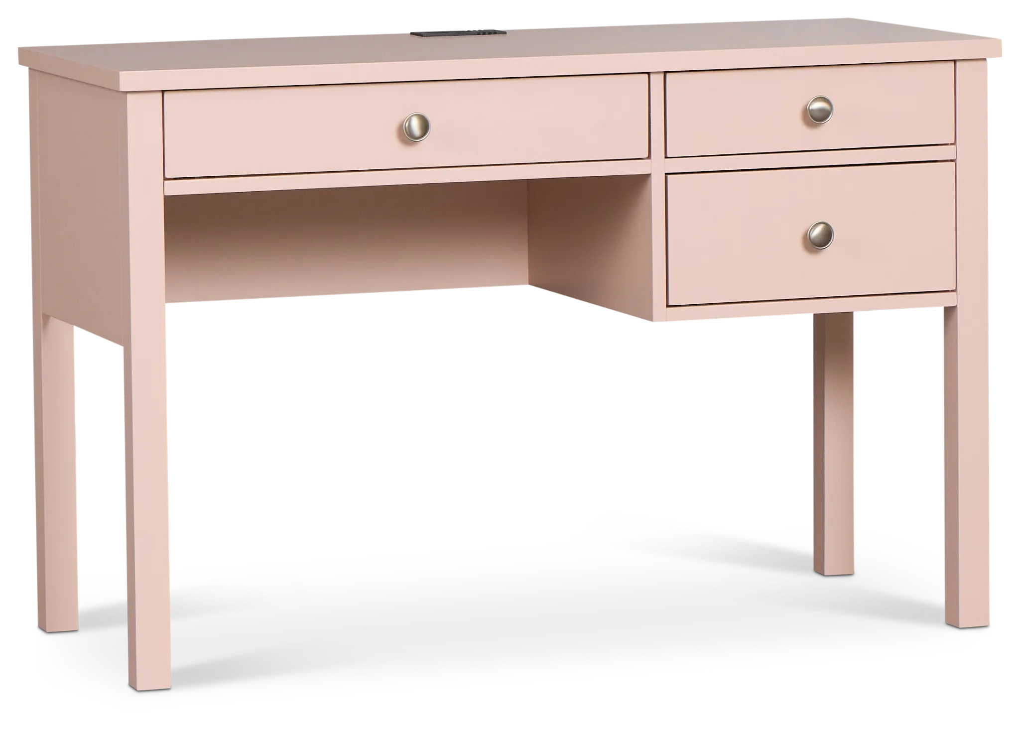 Charleston Pink 3-drawer Desk
