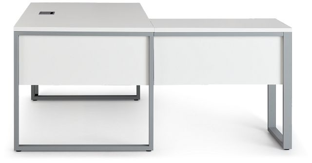 Clark White 32" Return Desk