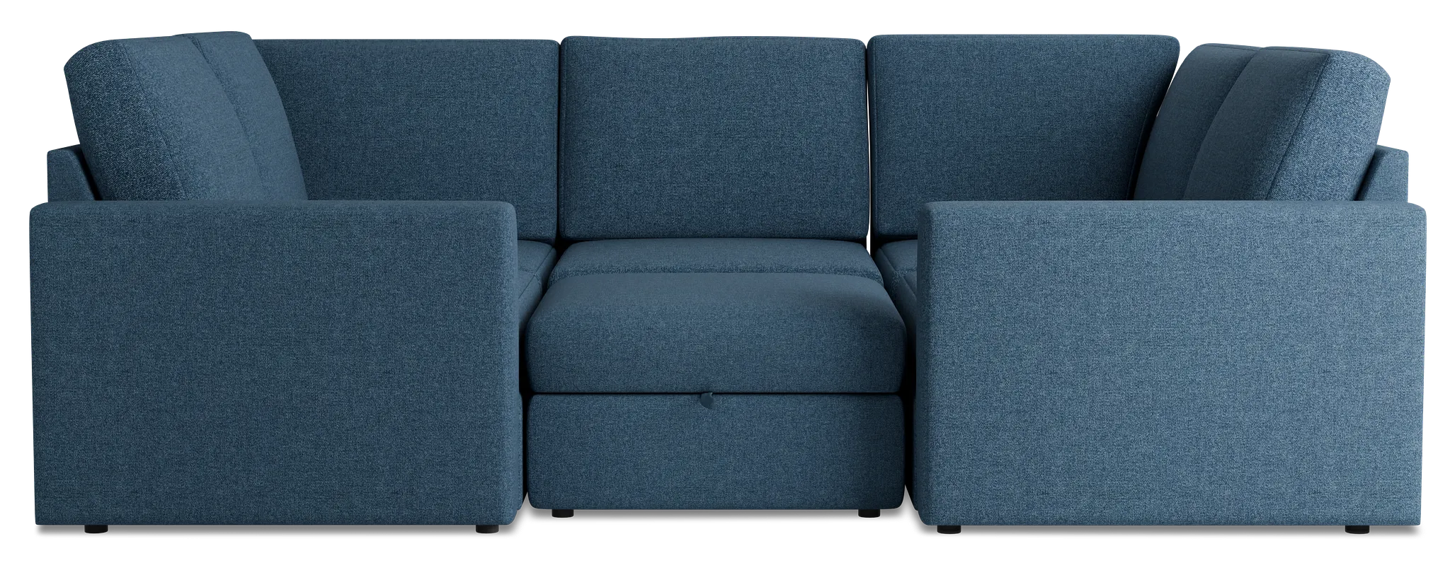 Citymod Blue Fabric 6-piece Pit Sectional