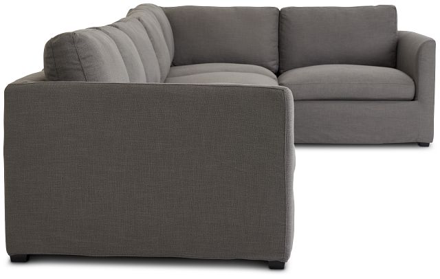 Willow Gray Fabric Large Two-arm Sectional (3)