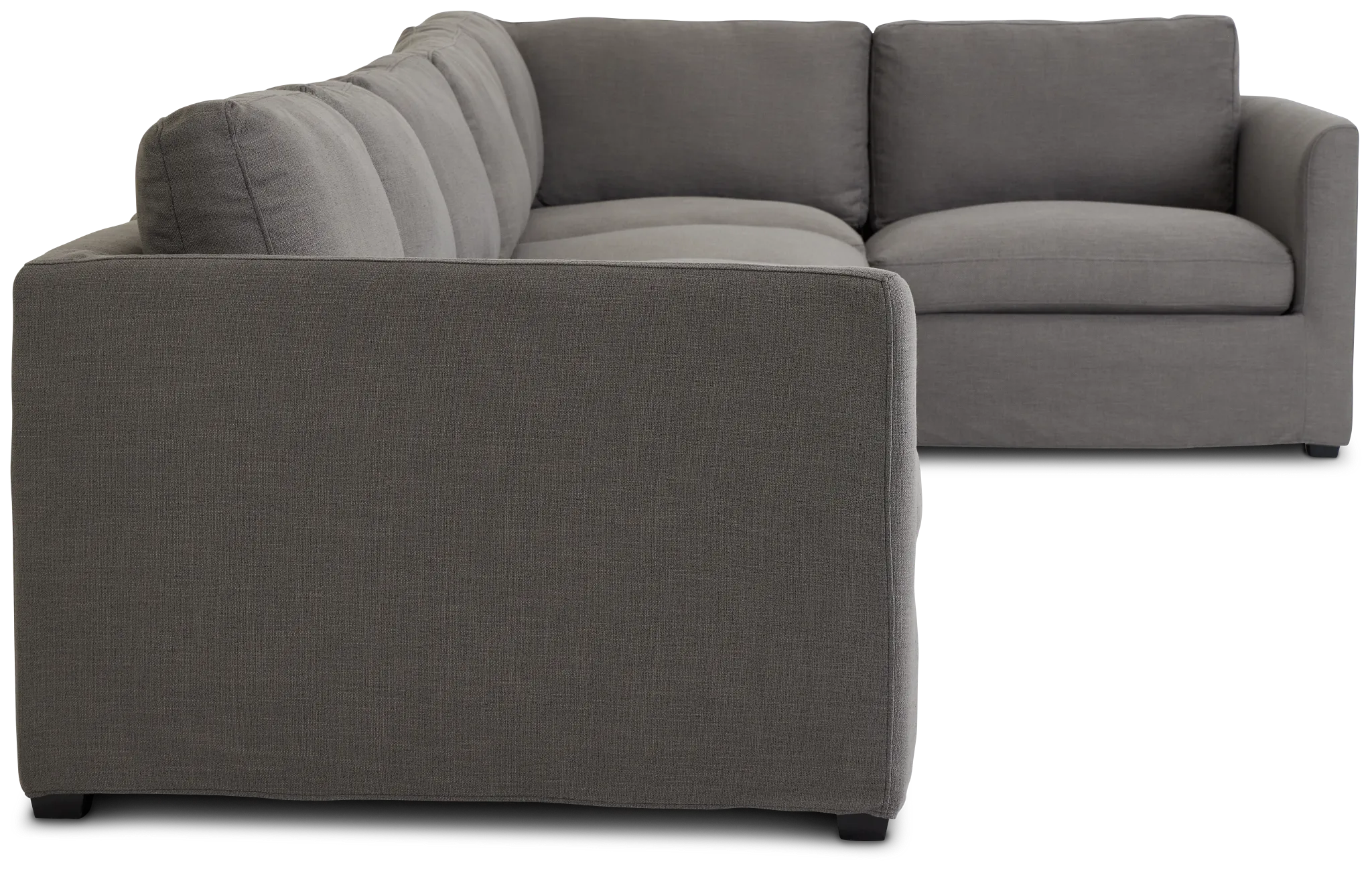 Willow Gray Fabric Large Two-arm Sectional