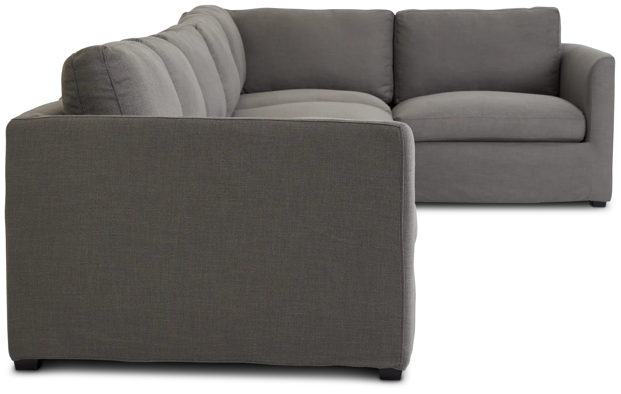Willow Gray Fabric Large Two-arm Sectional Willow Gray Fabric Large Two-arm Sectional