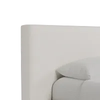 Grayton Gellar Beige 44" Upholstered Platform Bed