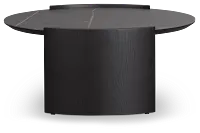 Nomad Black Ceramic Round Coffee Table