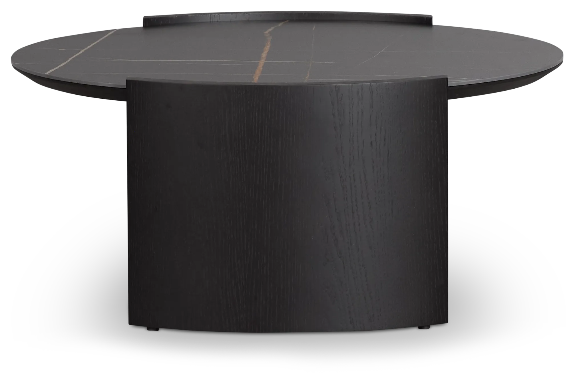 Nomad Black Ceramic Round Coffee Table