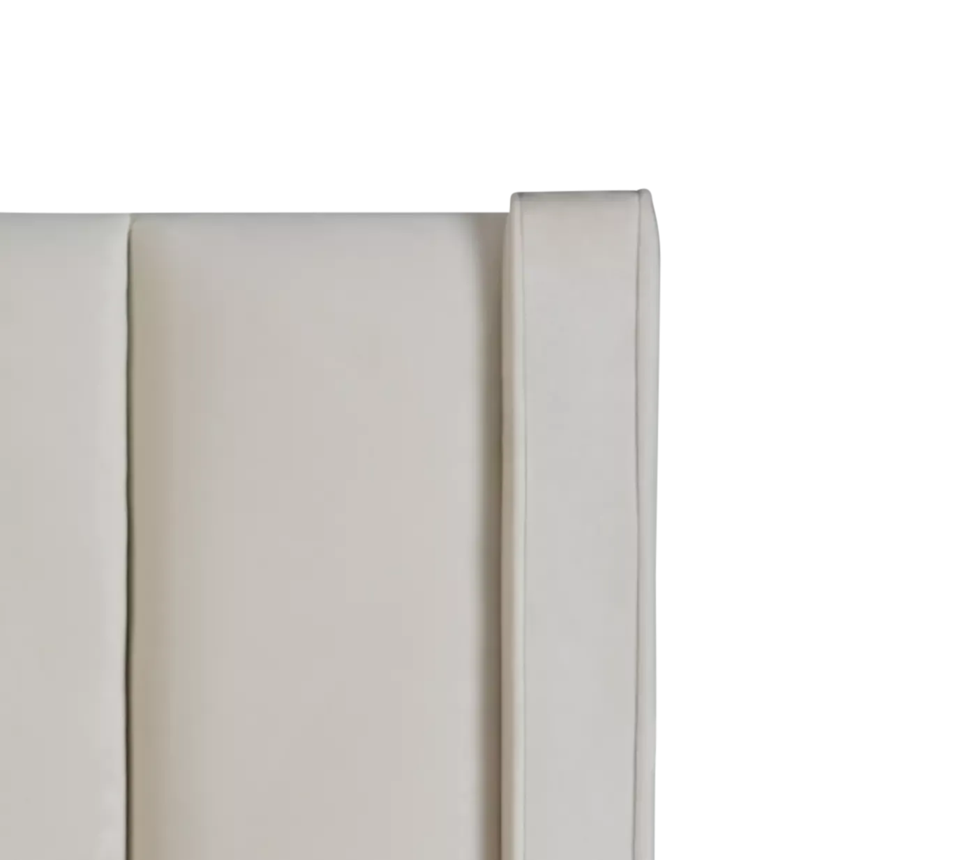 Audrey Beige Velvet Platform Bed