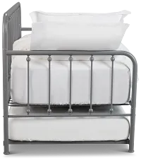 Rory Gray Metal Trundle Daybed