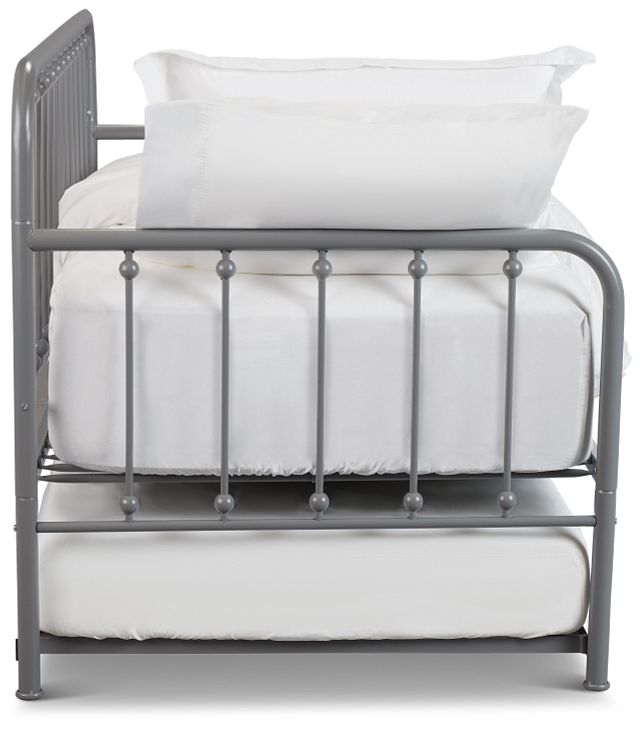 Rory Gray Metal Trundle Daybed