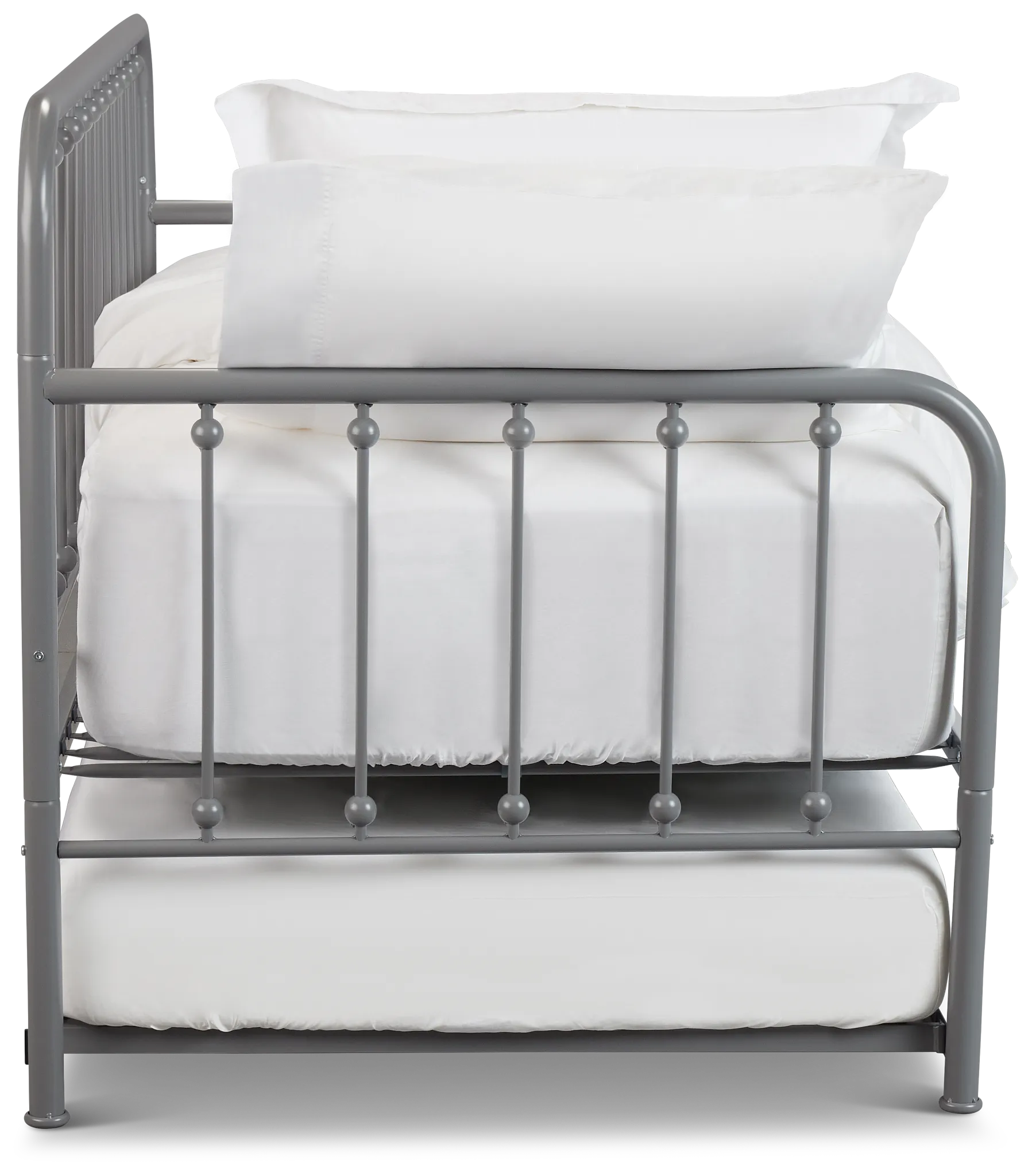 Rory Gray Metal Trundle Daybed