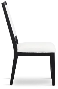 Alden Black Upholstered Side Chair