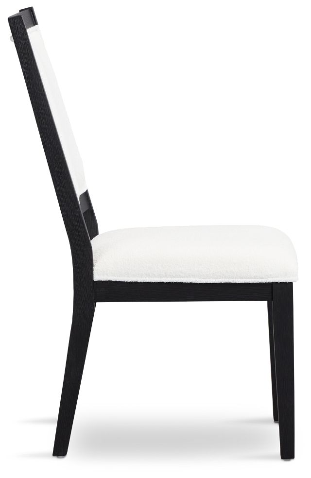 Alden Black Upholstered Side Chair