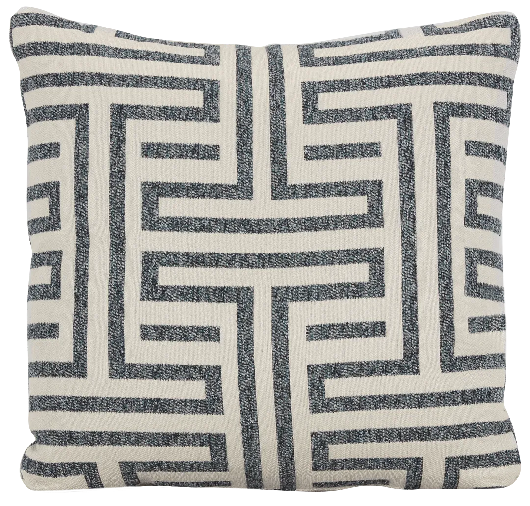 Doric Blue 20" Accent Pillow