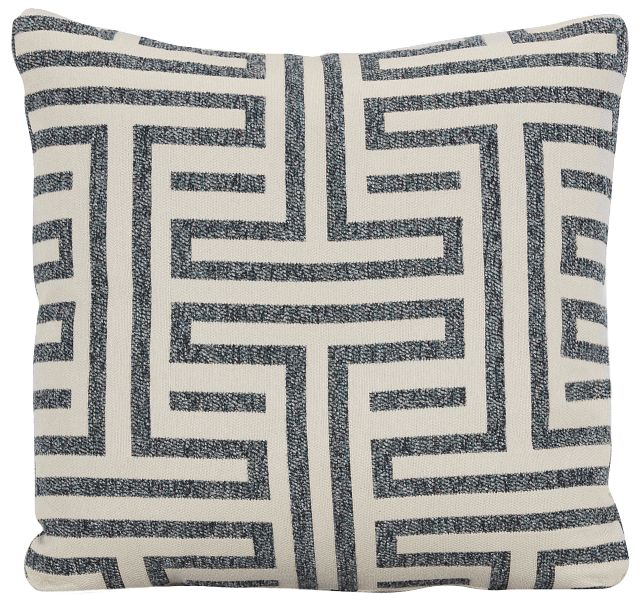 Doric Blue 20" Accent Pillow