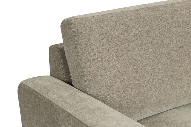 Addie Gray Fabric Medium Left Chaise Storage Sleeper Sectional