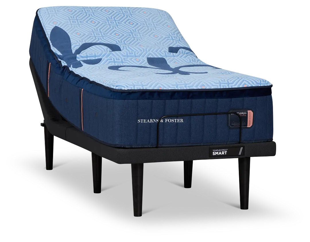 Stearns & Foster Lux Estate Elite Soft Hybrid 14" Soft Ergo Smart Adjustable Mattress Set