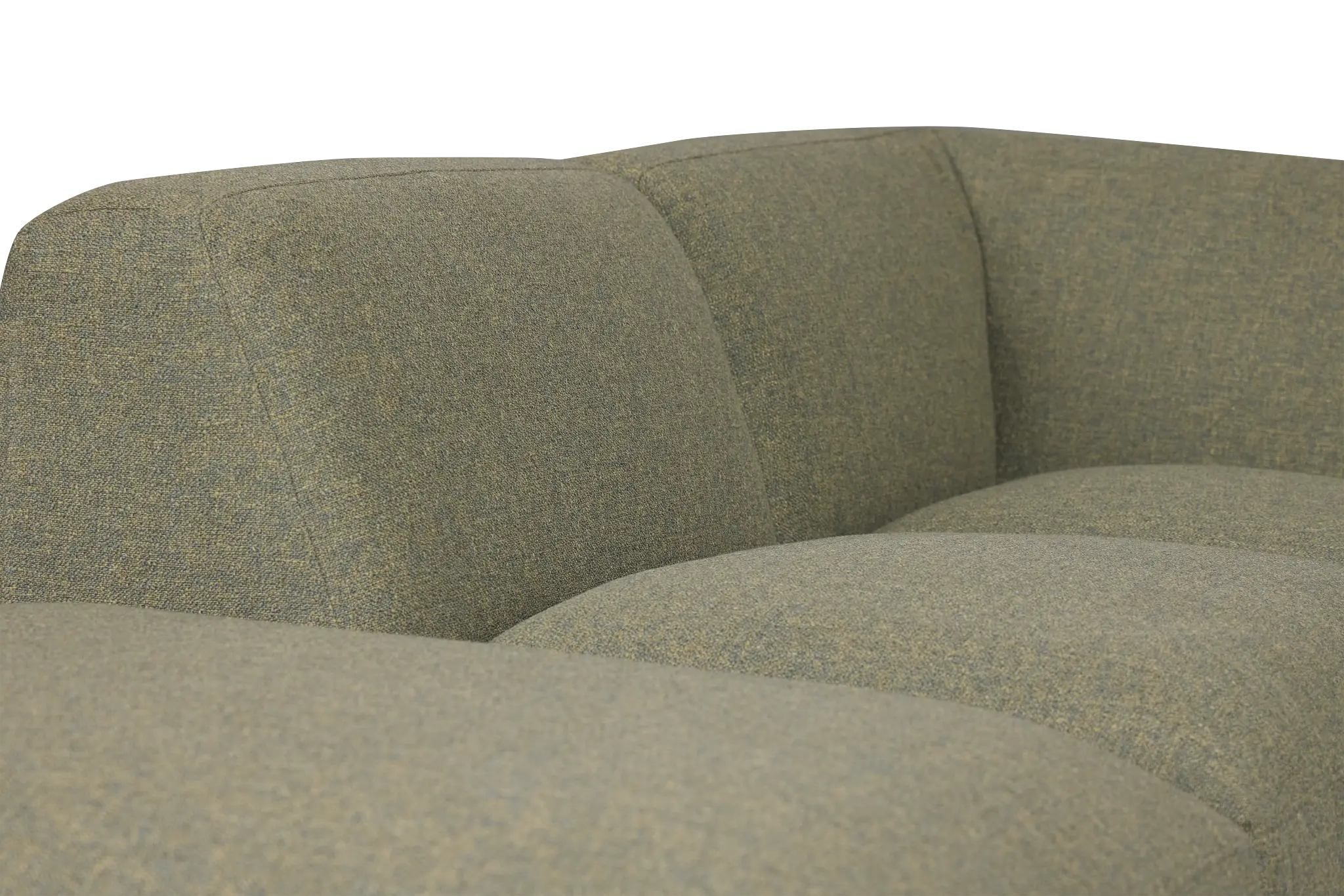 Baylor Green Fabric 5-piece Left Facing Bumper Sectional Baylor Green Fabric 5-piece Left Facing Bumper Sectional