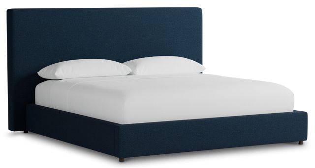 Grayton Elite Navy 54" Upholstered Platform Bed