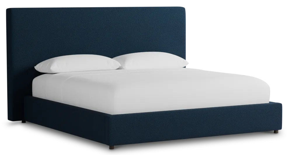 Grayton Elite Navy 54" Upholstered Platform Bed