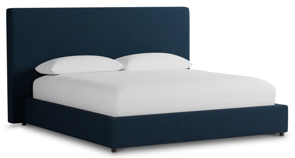 Grayton Elite Navy 54" Upholstered Platform Bed Grayton Elite Navy 54" Upholstered Platform Bed