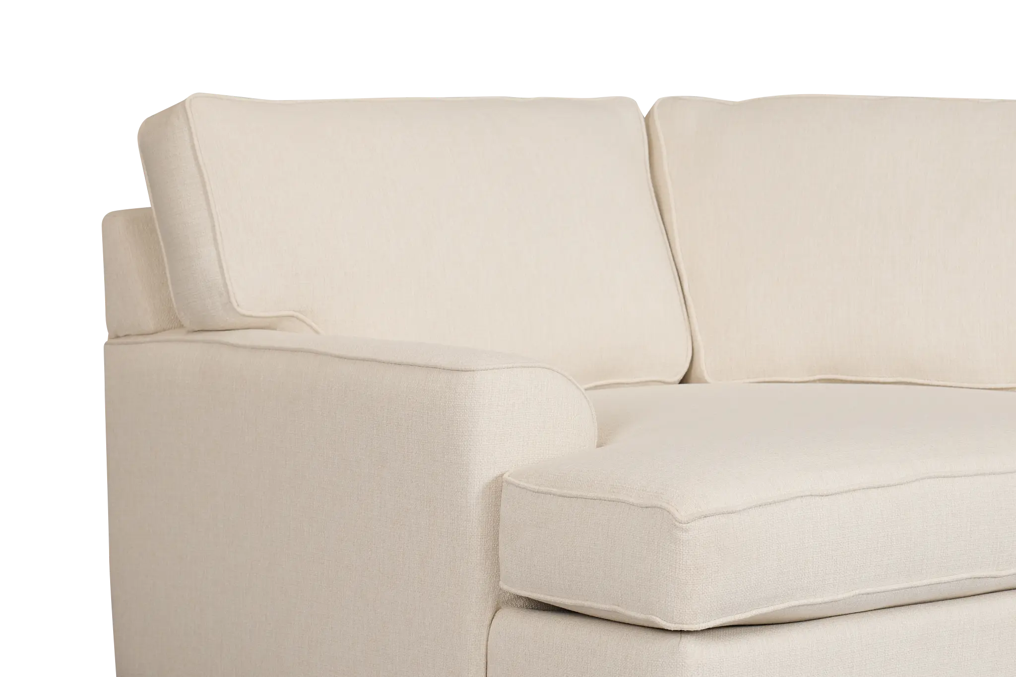 Sinclair Light Beige Fabric Left Cuddler Innerspring Sleeper Sectional Sinclair Light Beige Fabric Left Cuddler Innerspring Sleeper Sectional