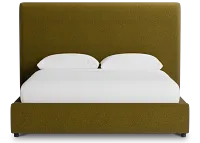 Grayton Elite Dark Green 54" Upholstered Platform Bed