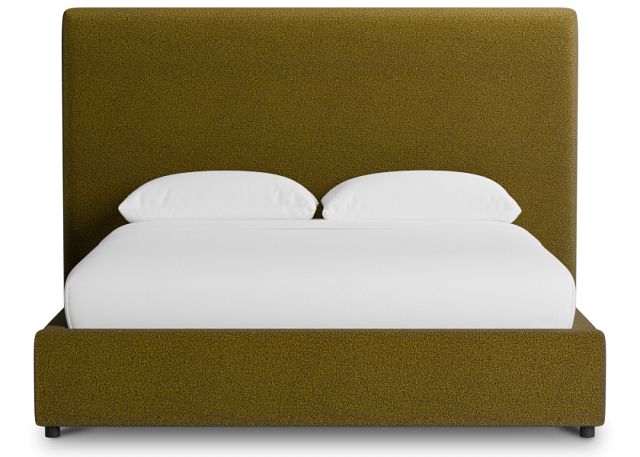 Grayton Elite Dark Green 54" Upholstered Platform Bed