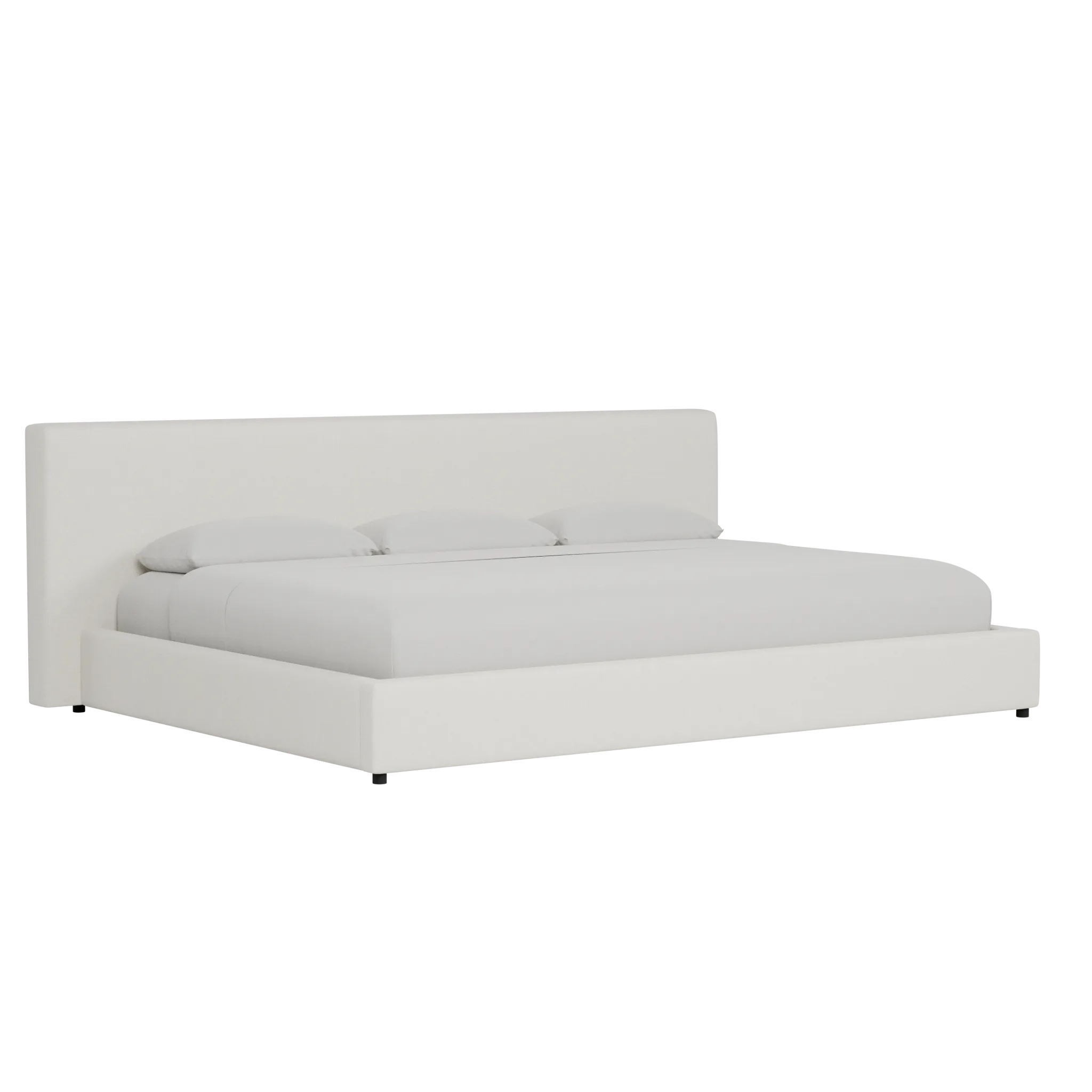 Grayton Elite Ivory 44" Upholstered Platform Bed