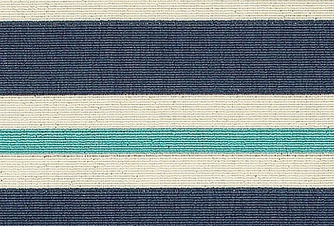 Mercy Blue Stripe Indoor/outdoor 8x10 Area Rug