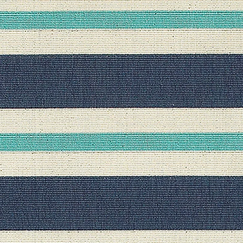Mercy Blue Stripe Indoor/outdoor 8x10 Area Rug