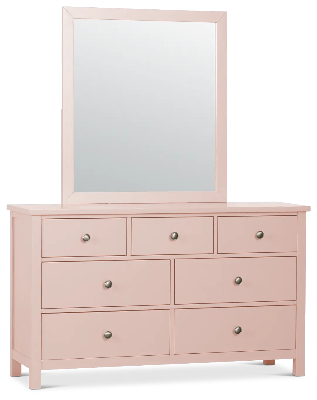 Charleston Pink Dresser & Mirror Charleston Pink Dresser & Mirror