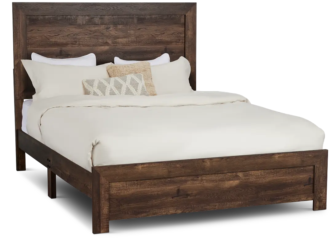Ollie Dark Tone Panel Bed Ollie Dark Tone Panel Bed