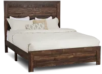 Ollie Dark Tone Panel Bed