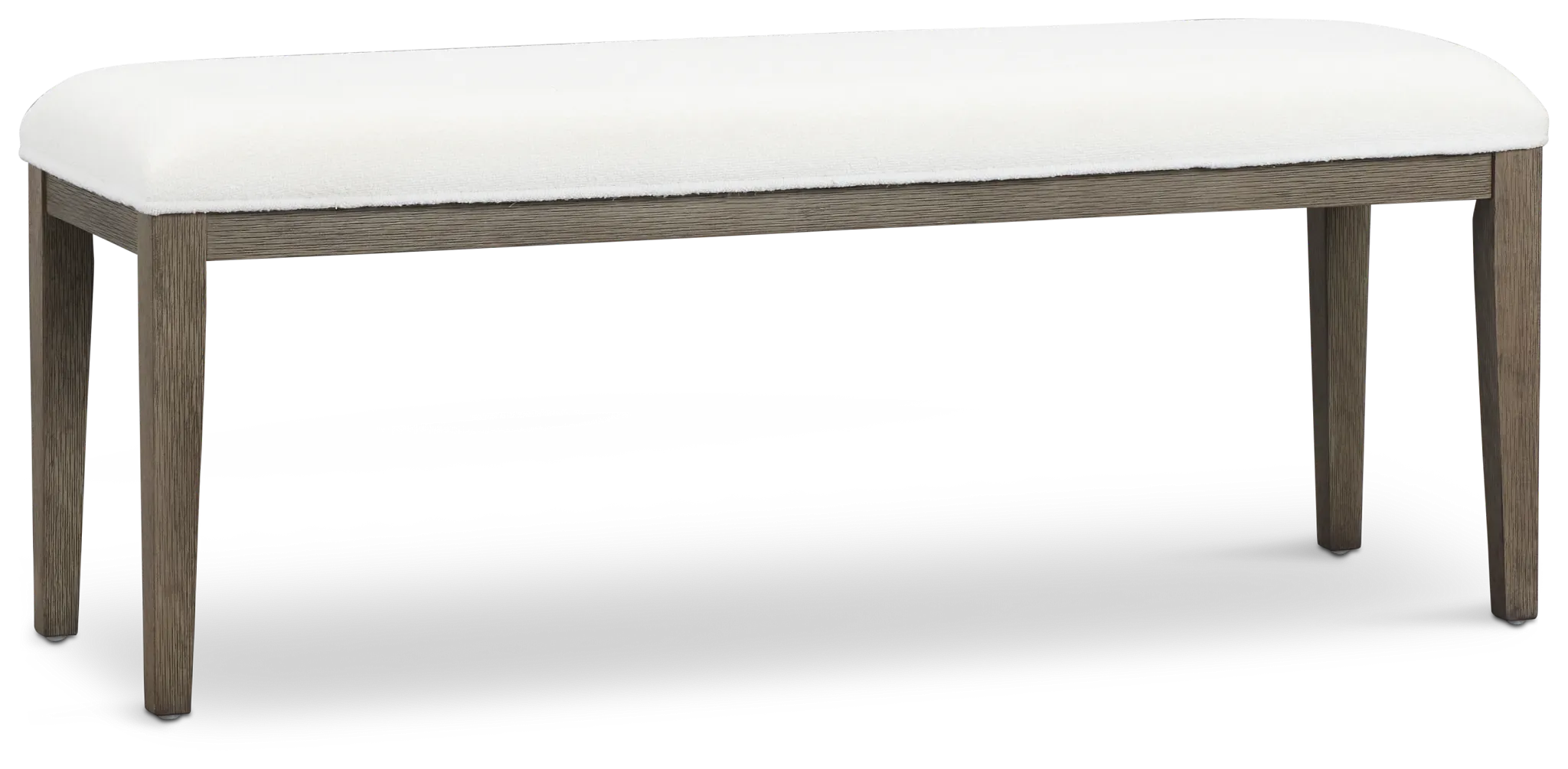 Alden Gray Upholstered Dining Bench