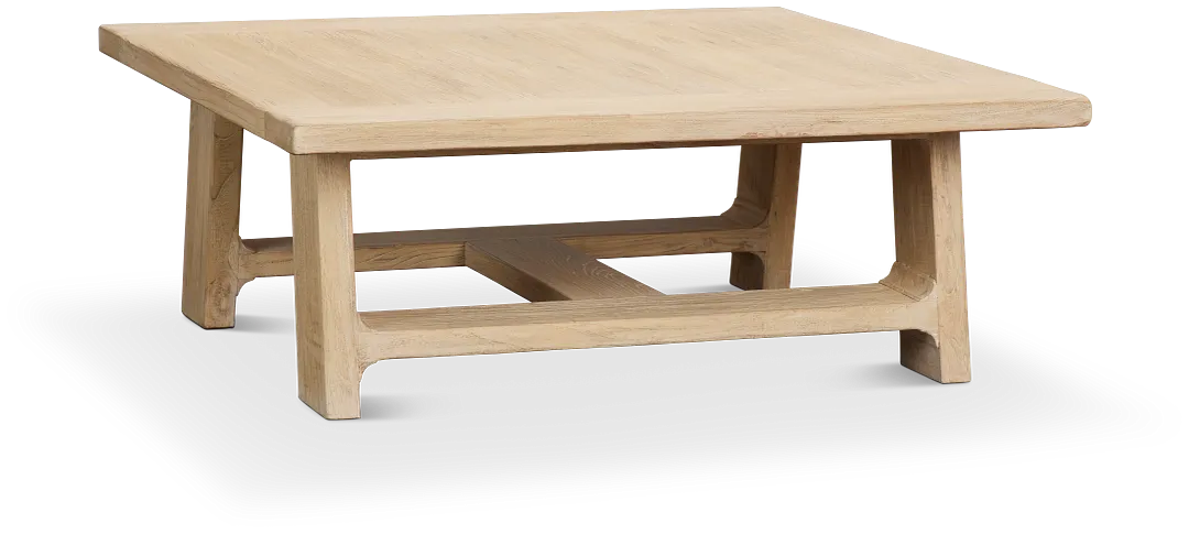Carley Light Tone Square Coffee Table