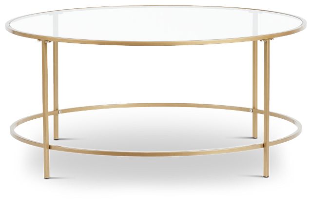 Morali Gold Round Coffee Table