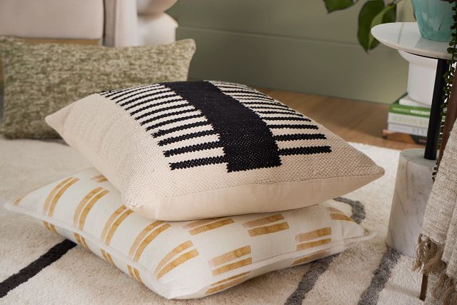 Birch Ivory 22" Accent Pillow